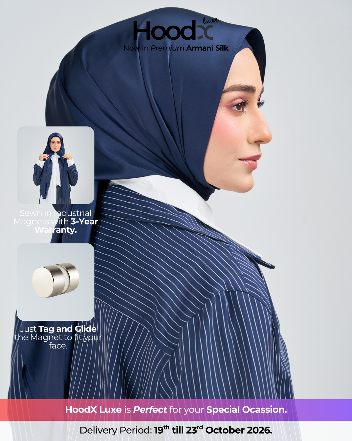HoodX Luxe in Navy
