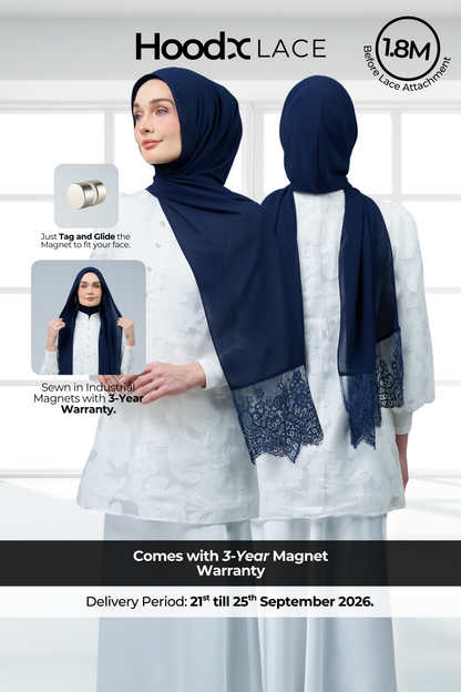 HoodX Lace in Navy