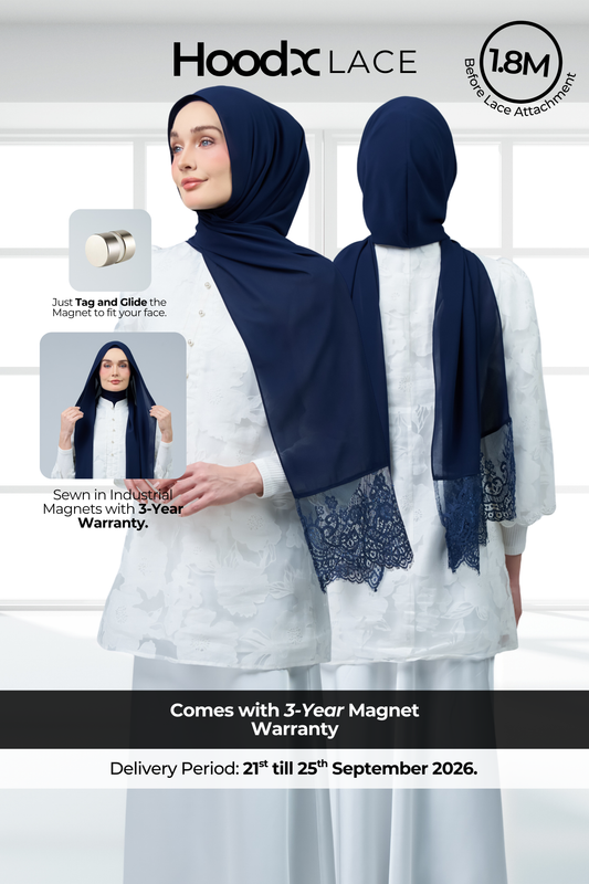 HoodX Lace in Navy