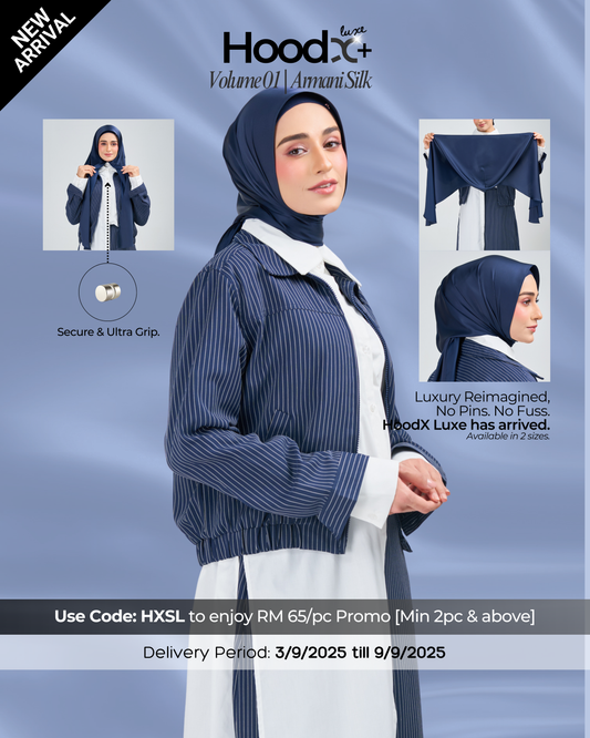 [★New] HoodX⁺Plus Luxe in Navy