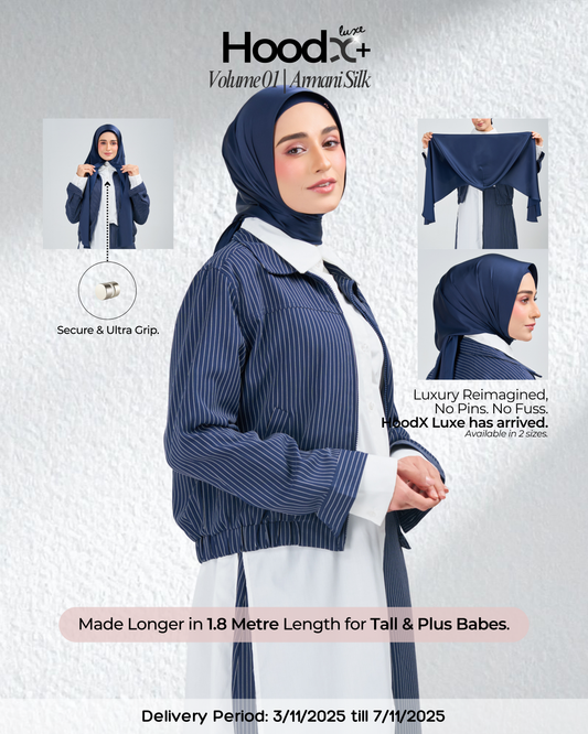 HoodX⁺Plus Luxe in Navy