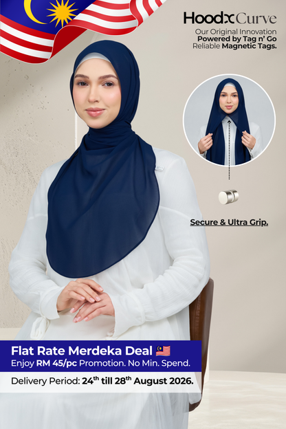 HoodX Curve in Navy Blue