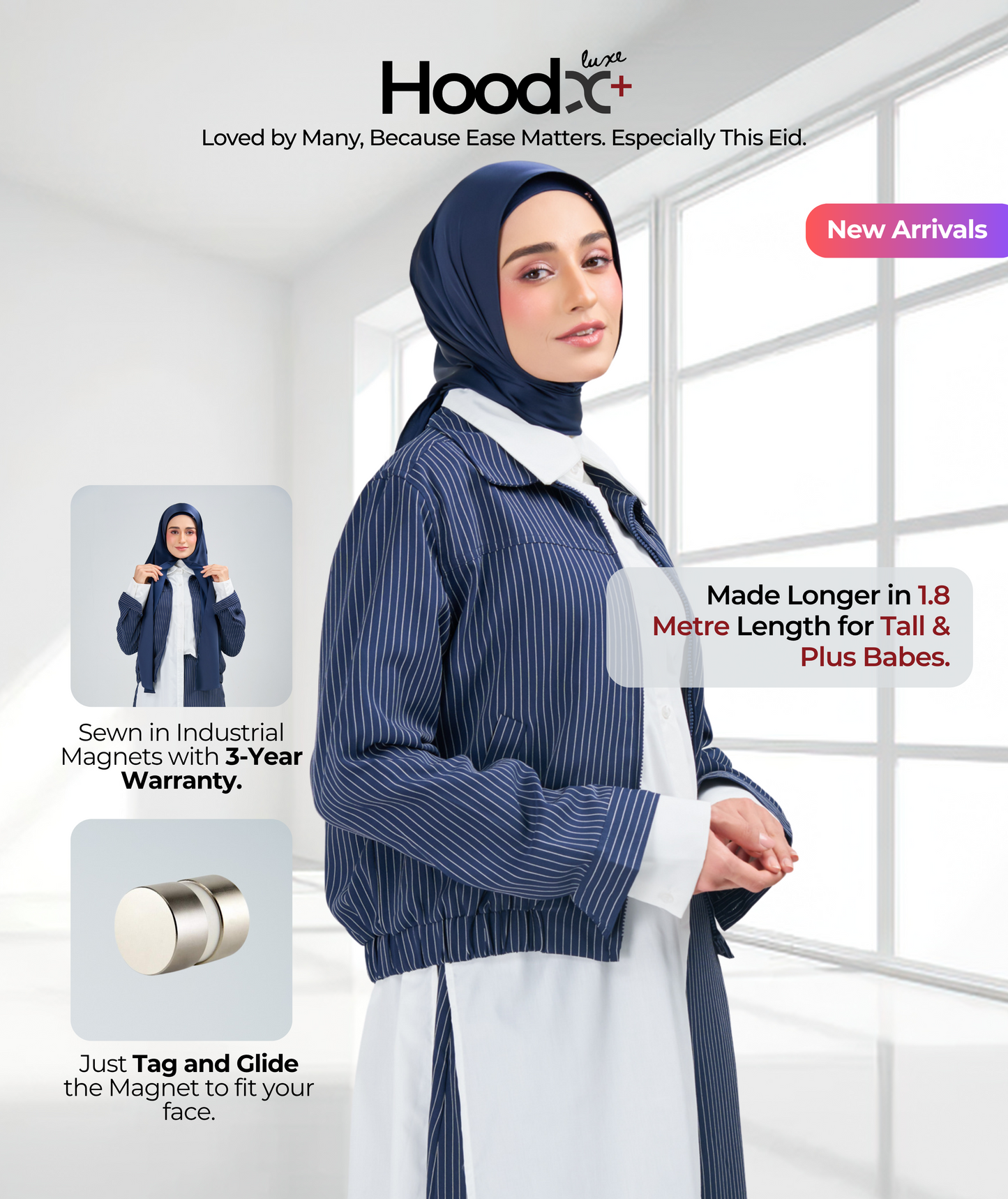 [8.8 MARKDOWN] HoodX⁺Plus Luxe in Navy