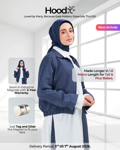 HoodX⁺Plus Luxe in Navy