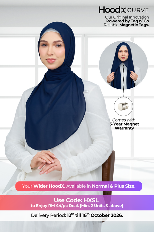 HoodX Curve in Navy Blue