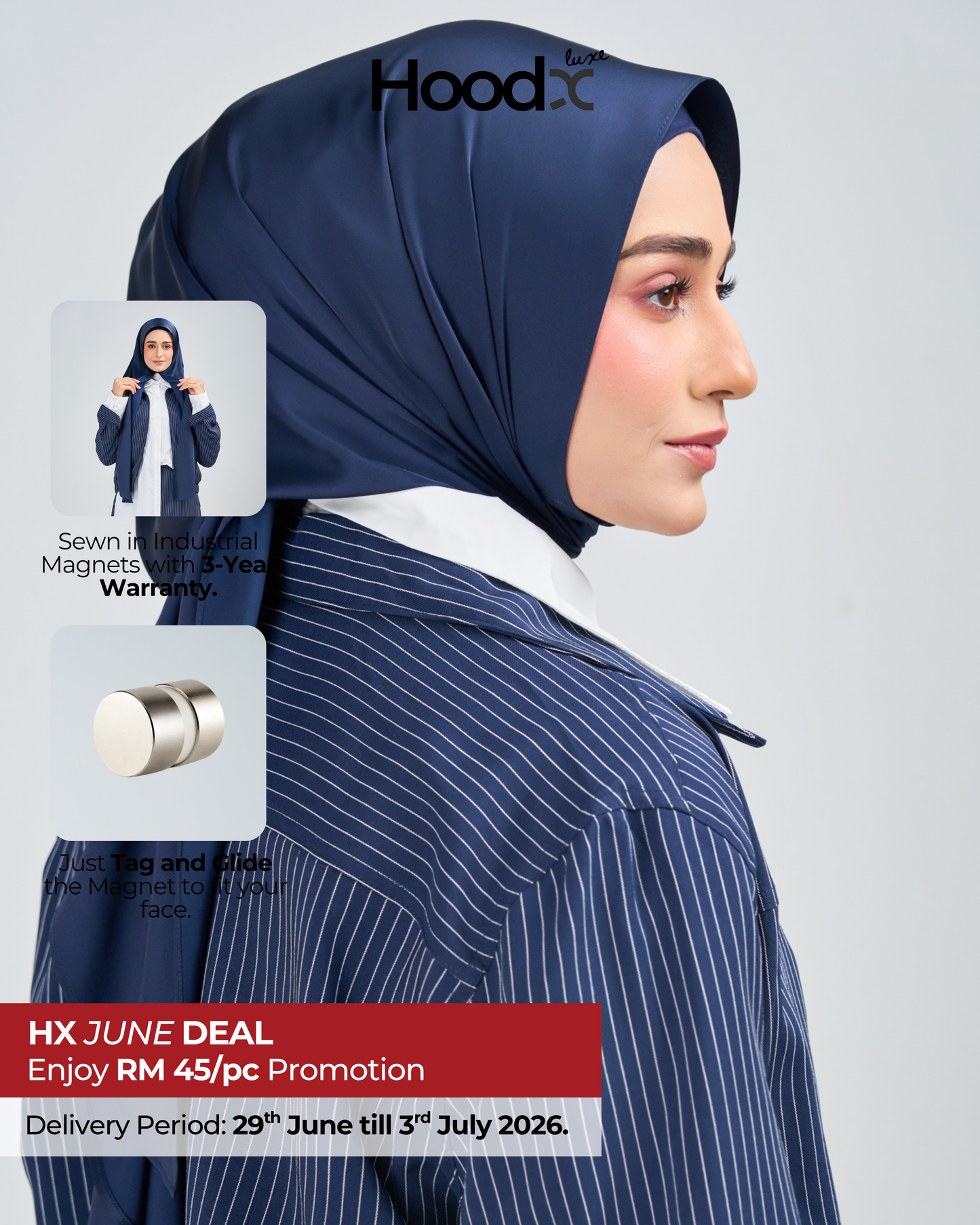 HoodX Luxe in Navy