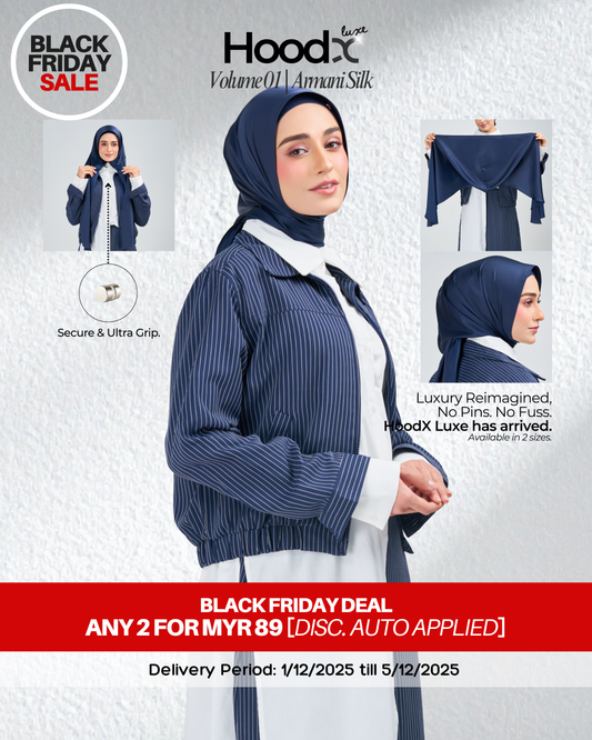 [BFS] HoodX Luxe in Navy