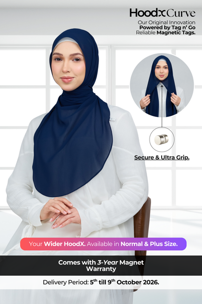 HoodX Curve in Navy Blue