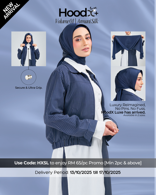 [★New] HoodX⁺Plus Luxe in Navy