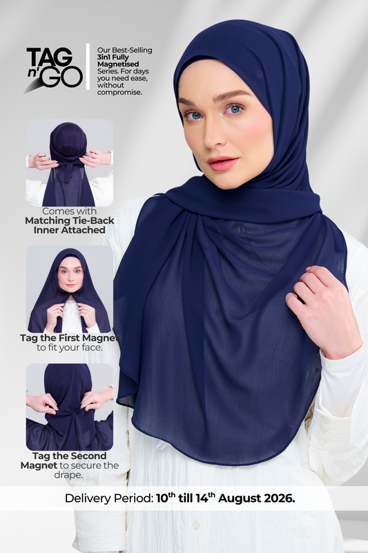 3IN1 Instant Faith Tag n' Go in Navy Blue