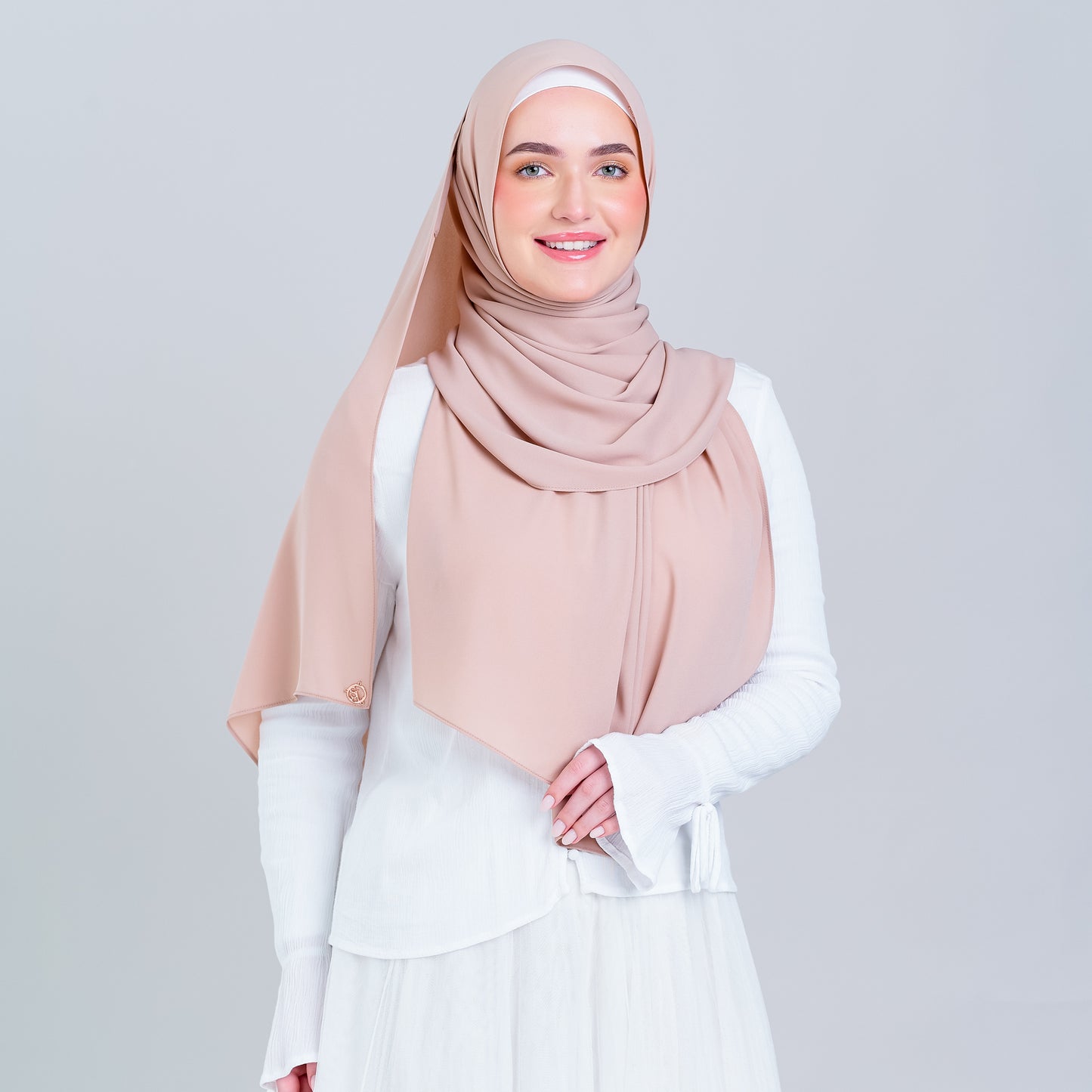 Tag n' Go Max [2M] | Premium Korean Chiffon in Nude