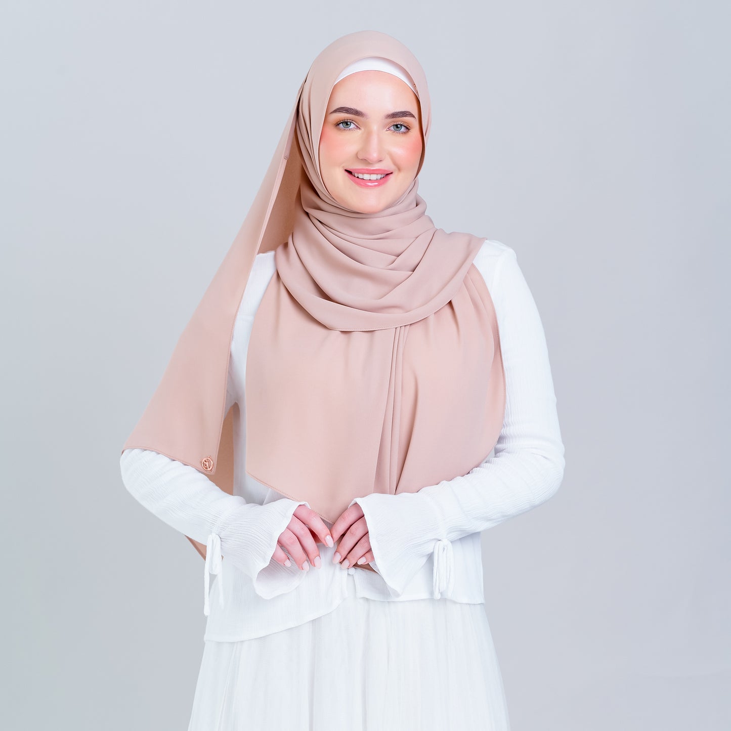 Tag n' Go Max [2M] | Premium Korean Chiffon in Nude