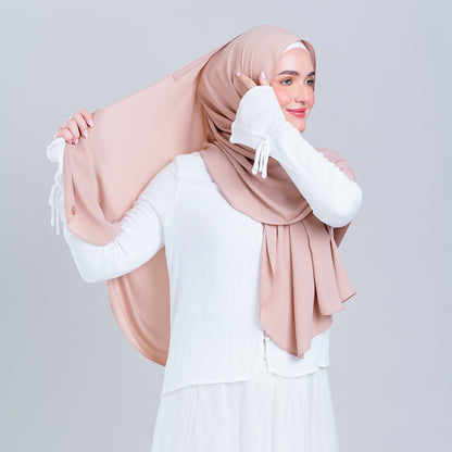 Tag n' Go Max [2M] | Premium Korean Chiffon in Nude