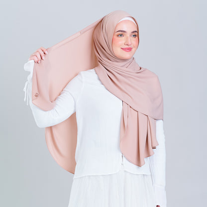 Tag n' Go Max [2M] | Premium Korean Chiffon in Nude