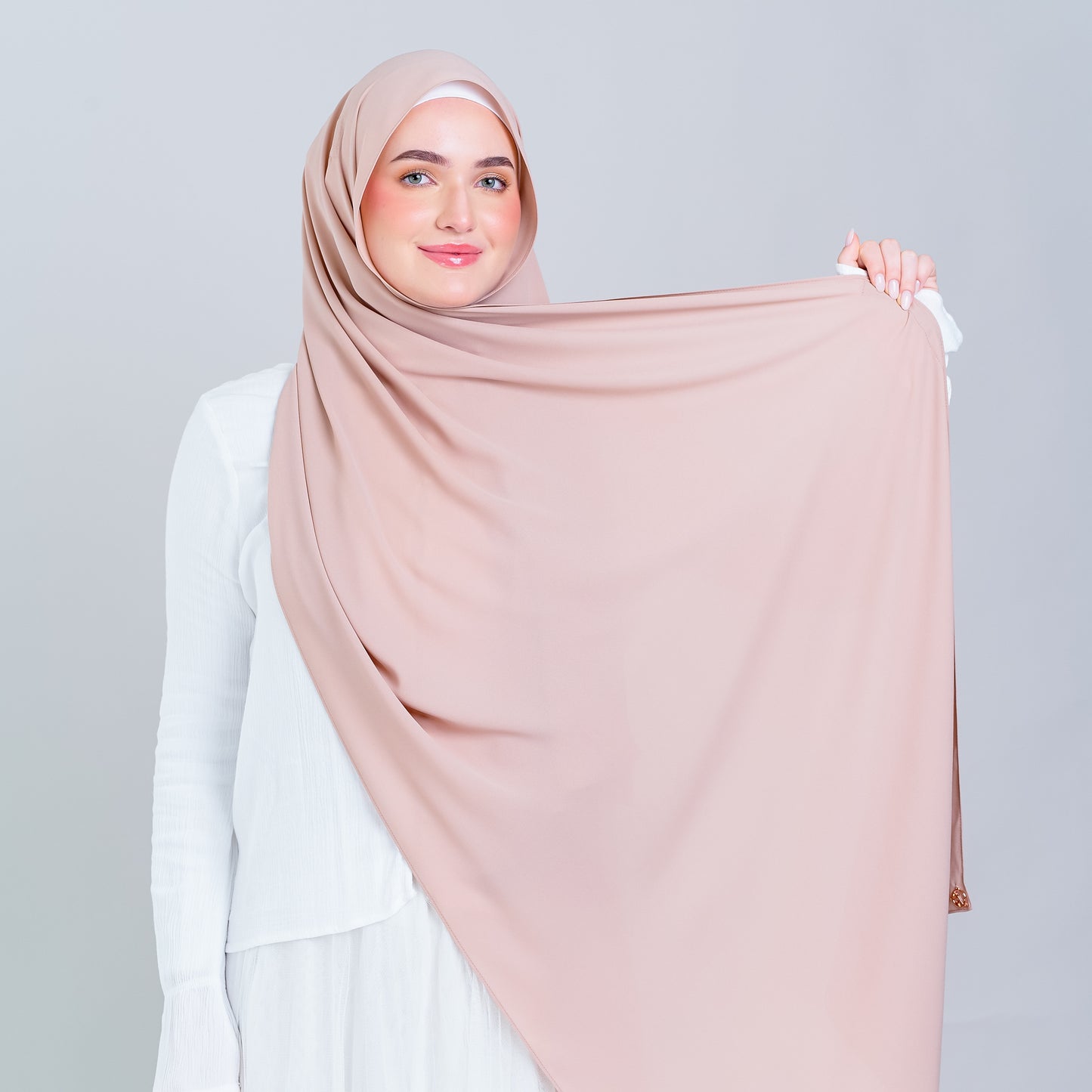 Tag n' Go Max [2M] | Premium Korean Chiffon in Nude