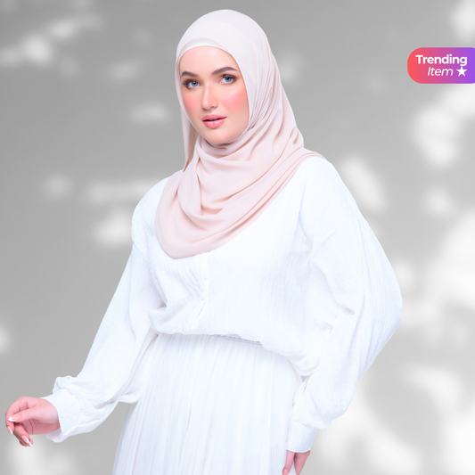 SLBasic 1.8M Shawl in Nude Cream