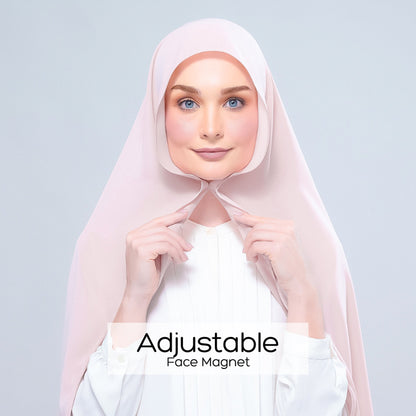 [As-Is] Instant Tag n' Go Shawl l Chiffon Silk in Nude Pink