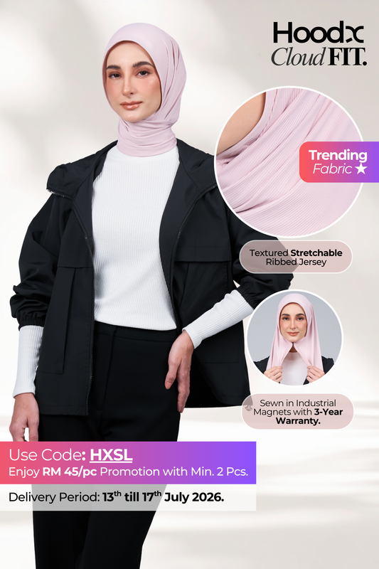 HoodX CloudFit in Nude Pink