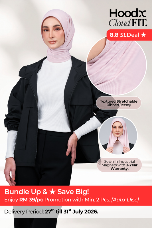 HoodX CloudFit in Nude Pink