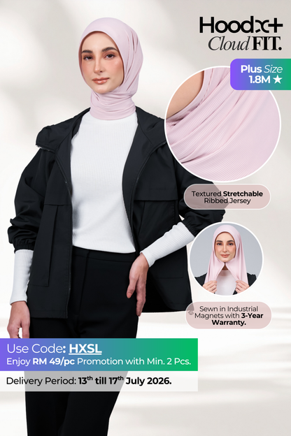 HoodX+ CloudFit in Nude Pink