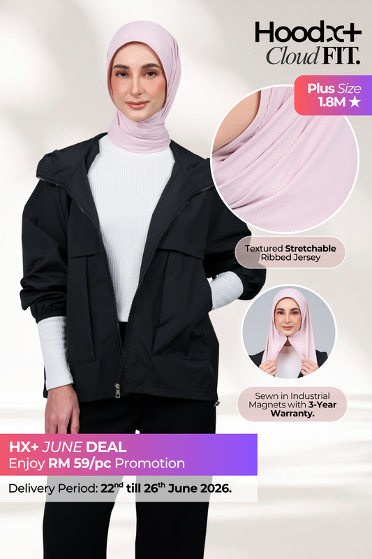 HoodX+ CloudFit in Nude Pink