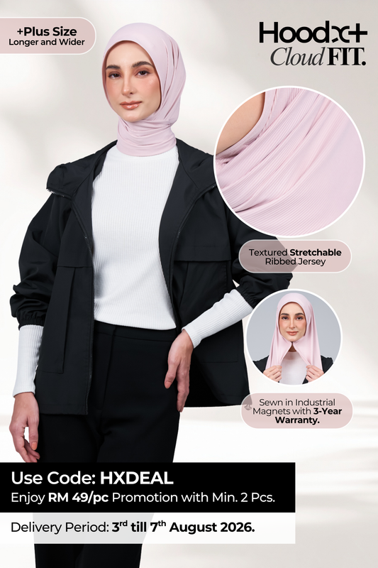 HoodX+ CloudFit in Nude Pink