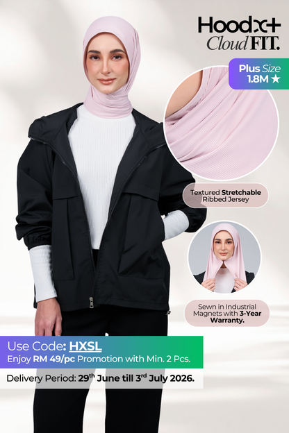 HoodX+ CloudFit in Nude Pink