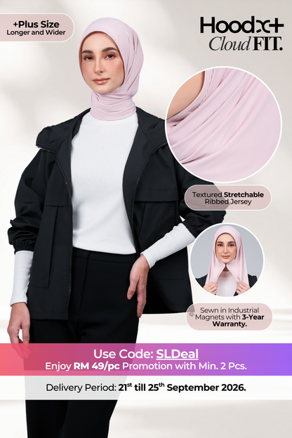 HoodX+ CloudFit in Nude Pink