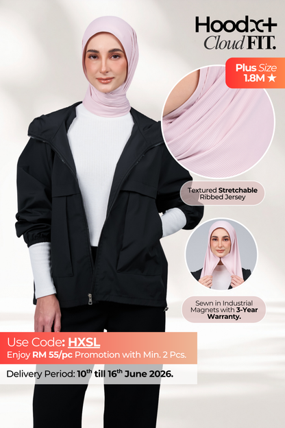 HoodX+ CloudFit in Nude Pink