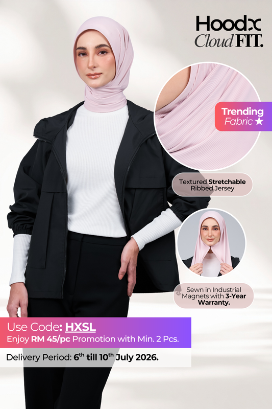 HoodX CloudFit in Nude Pink