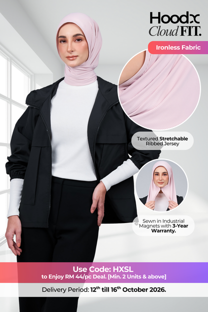HoodX CloudFit in Nude Pink