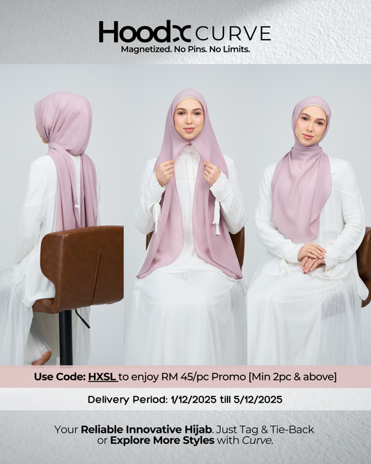 HoodX Curve in Nude Plum