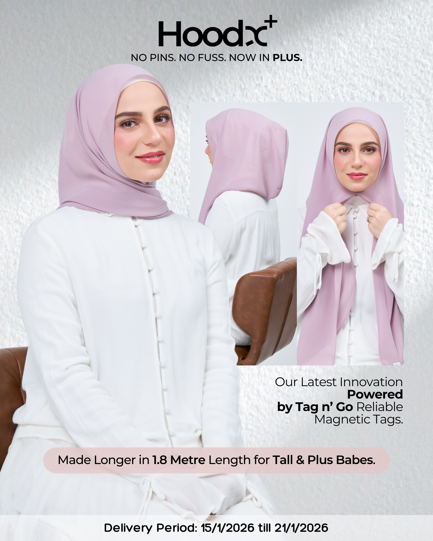 HoodX⁺Plus in Nude Plum