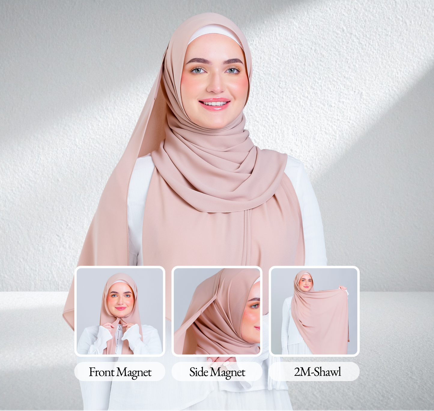 [8.8 MARKDOWN] Tag n' Go Max [2M] | Premium Korean Chiffon in Nude