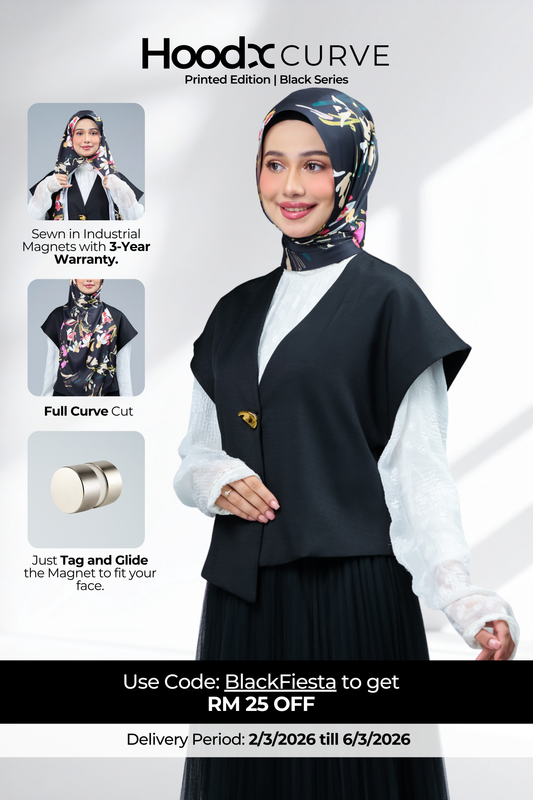 HoodX Curve Printed in Onyx Blush