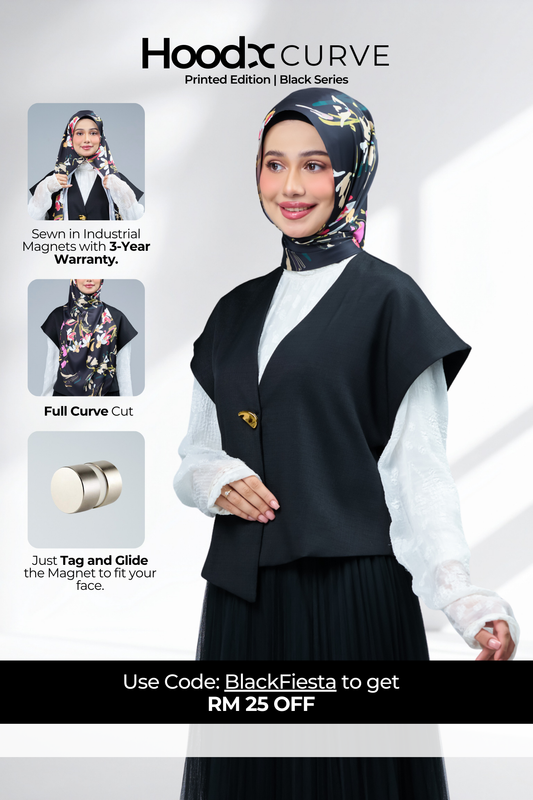 HoodX Curve Printed in Onyx Blush