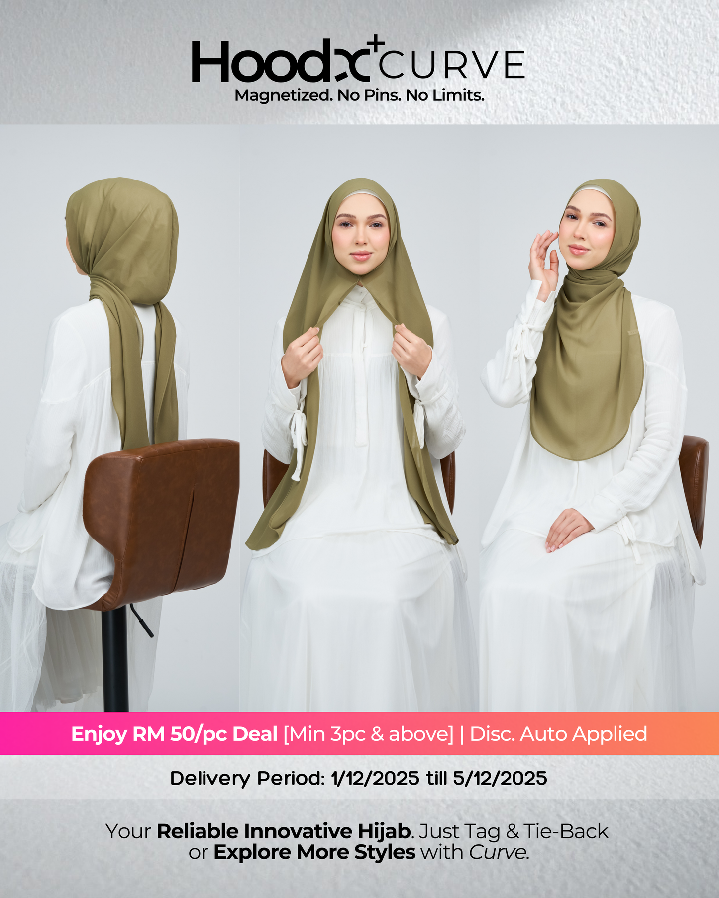 HoodX⁺Plus Curve in Oregano