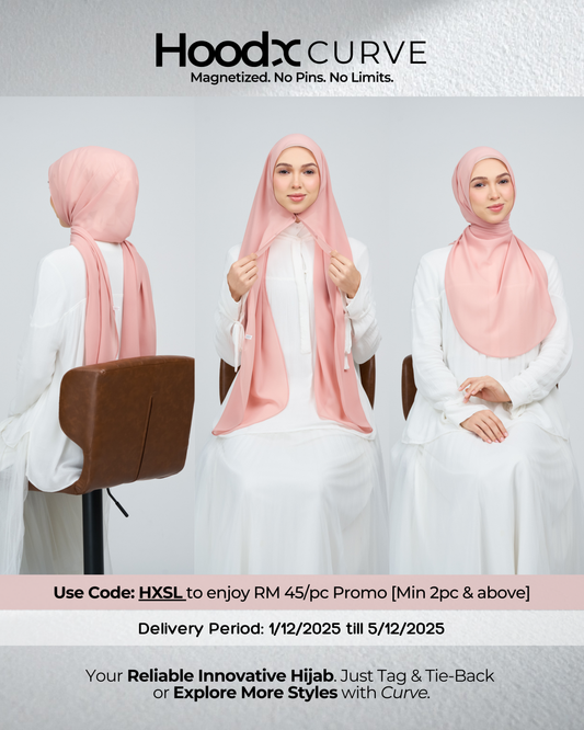 HoodX Curve in Oyster Pink