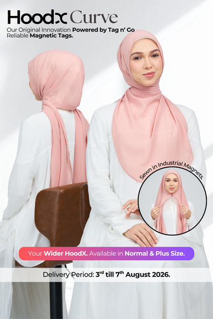 HoodX Curve in Oyster Pink