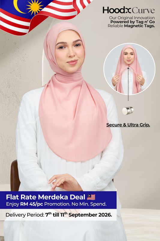 HoodX Curve in Oyster Pink