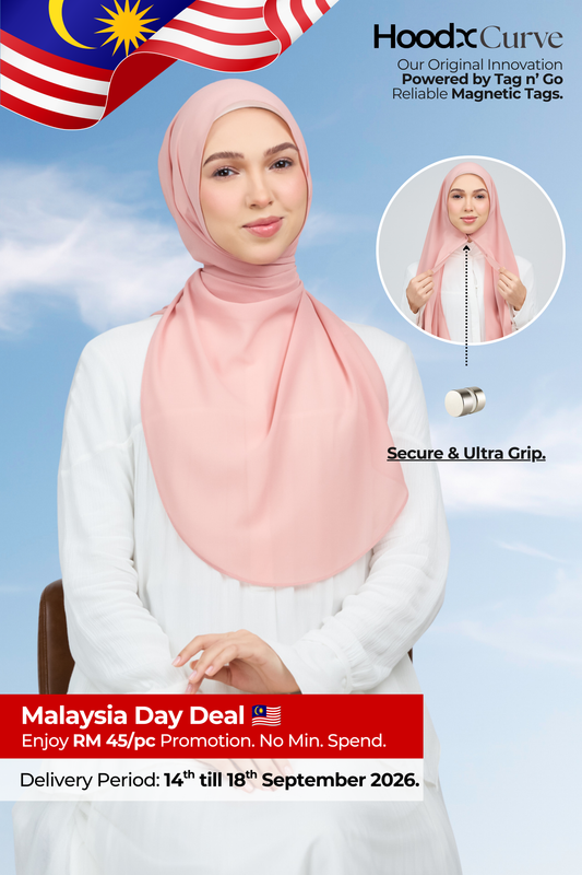 HoodX Curve in Oyster Pink