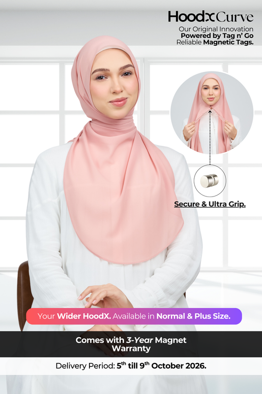 HoodX Curve in Oyster Pink