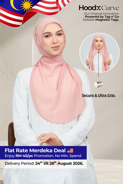 HoodX Curve in Oyster Pink