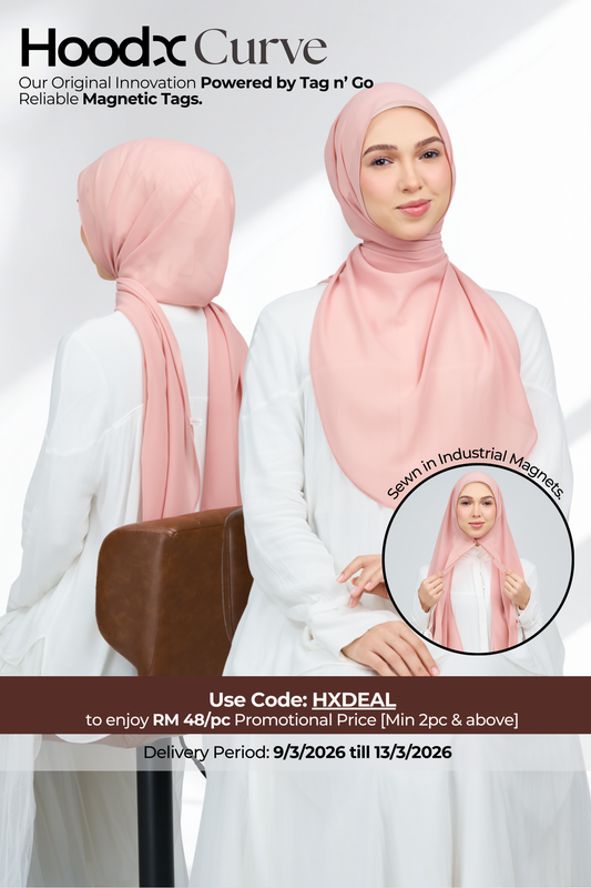 HoodX Curve in Oyster Pink