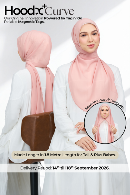 HoodX Curve in Oyster Pink