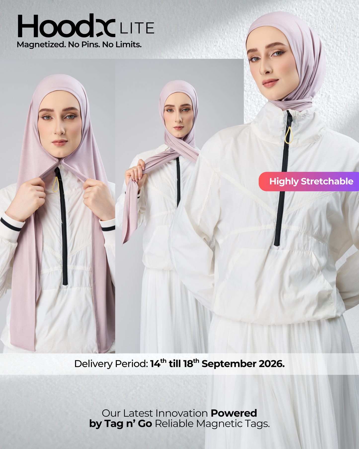 HoodX Lite in Pale Pink