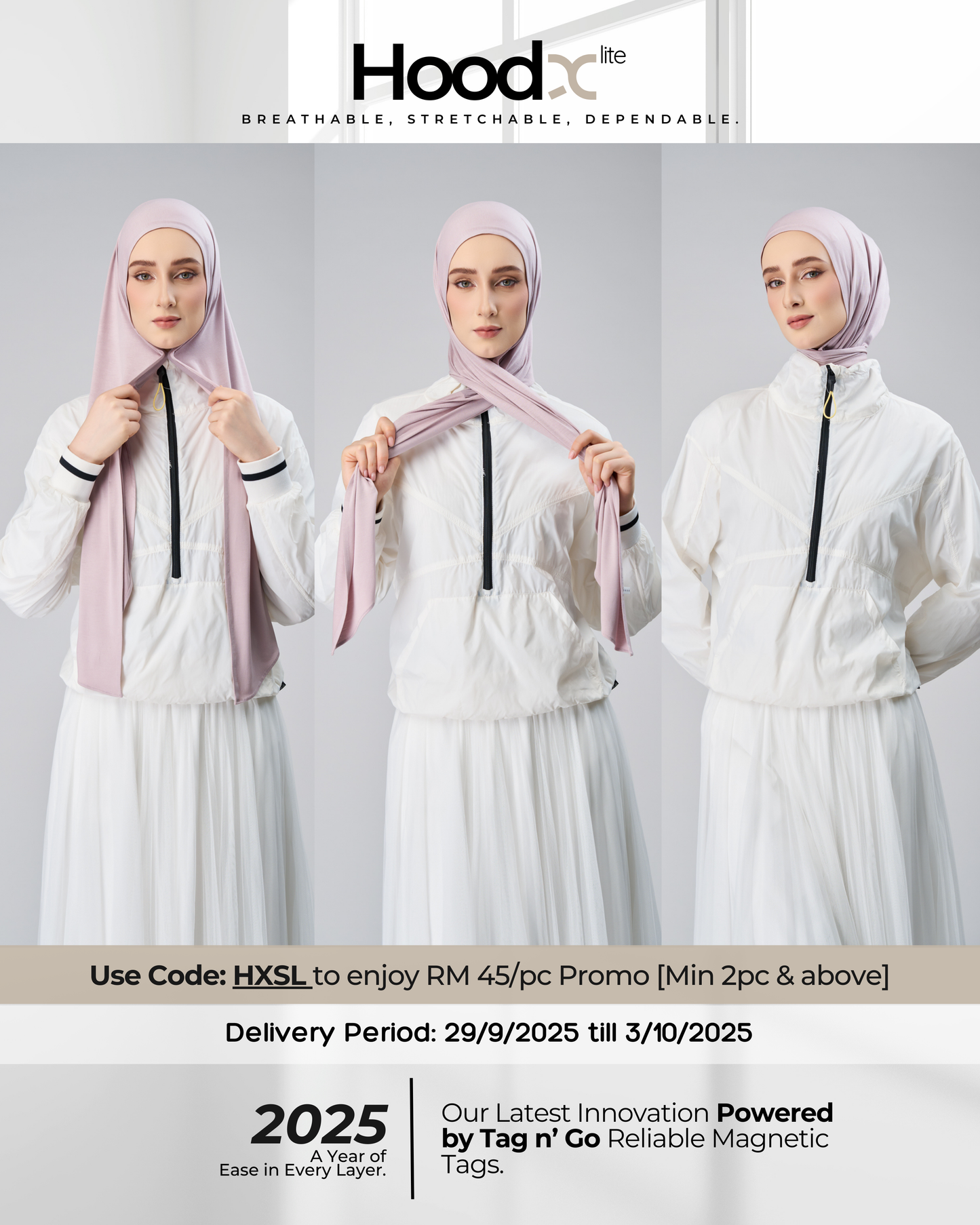 [★New] HoodX Lite in Pale Pink