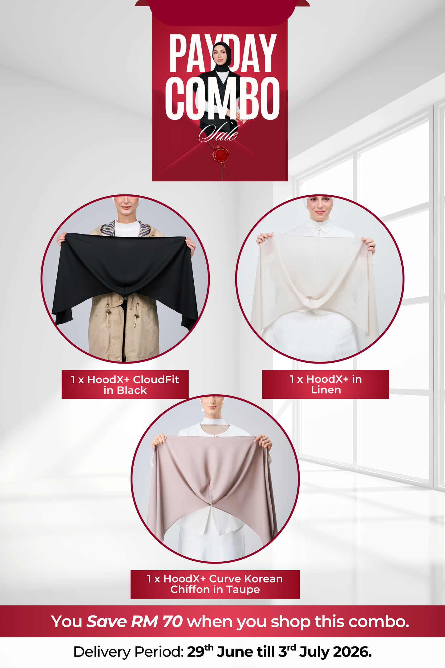 Set HoodX+ Plus Combo 01