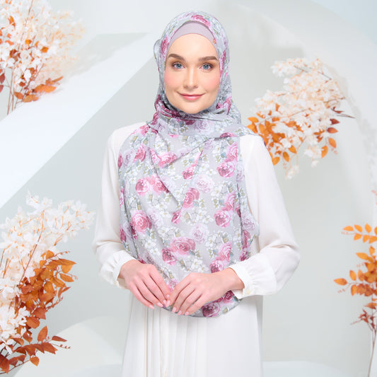 [Outlet Stocks] LE Printed Dolce in Platinum Plum