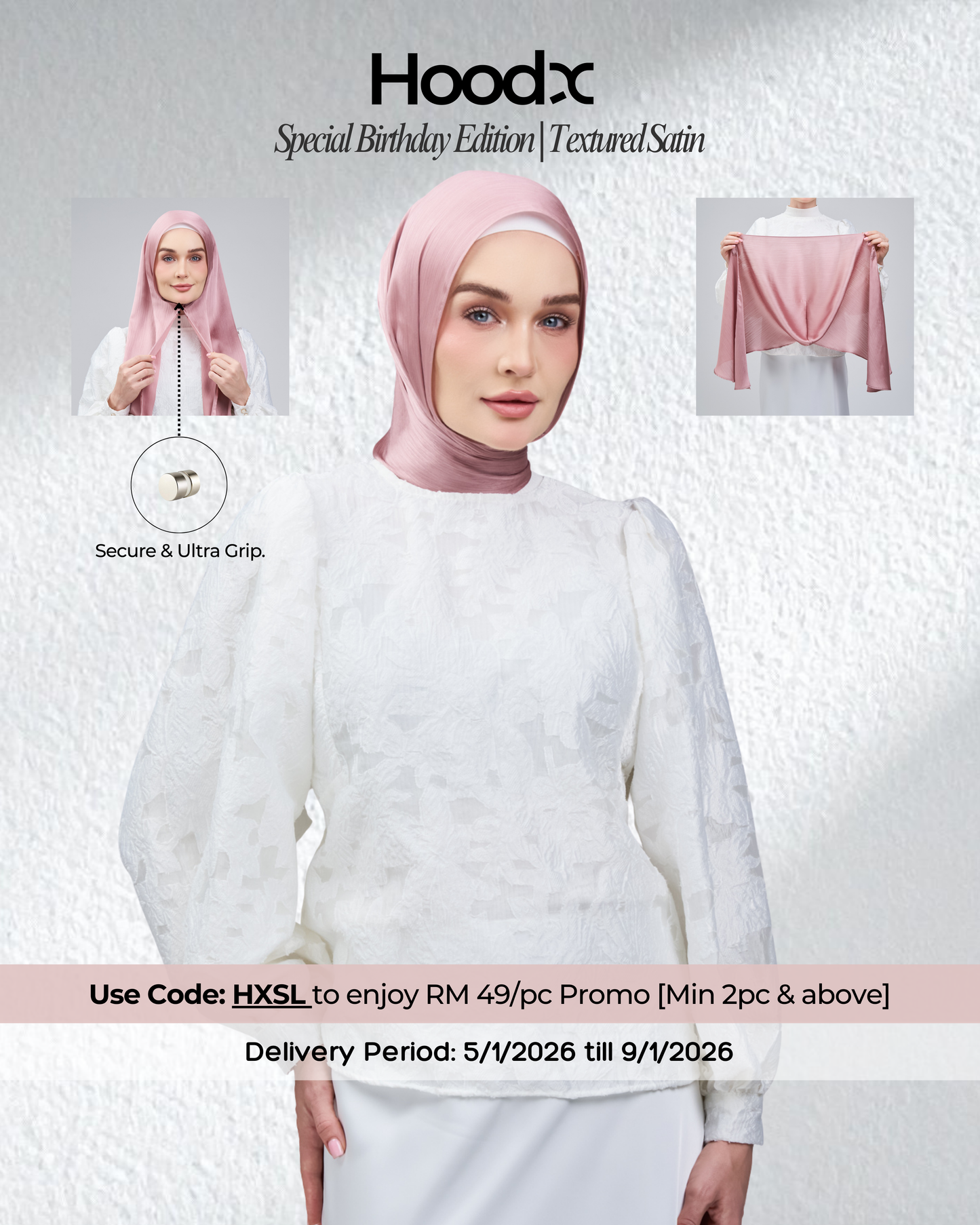 HoodX B.E in Perfect Pink